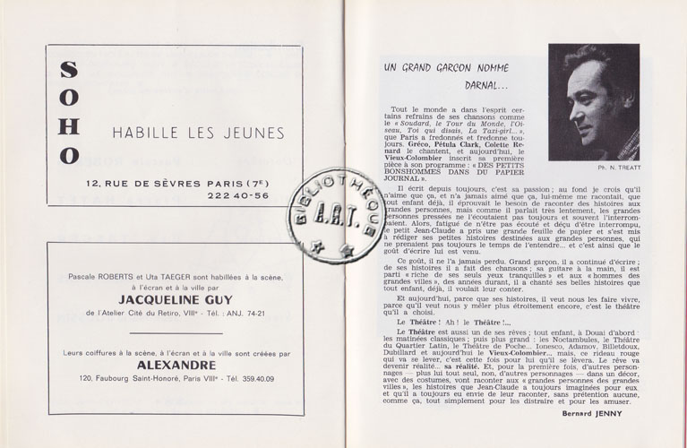 Les programmes de Théatre de l\